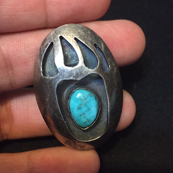 Vintage  shadow box bear claw ring - Picture 5 of 6